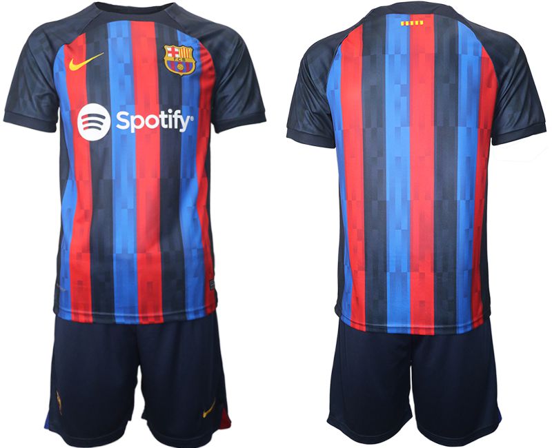 Men 2022-2023 Club Barcelona home blue blank Soccer Jersey